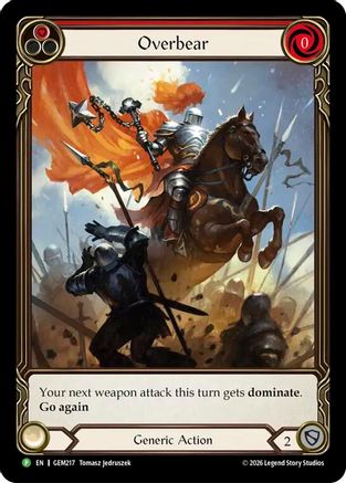 Image of Overbear (GEM217) - GEM Pack 6 Rainbow Foil