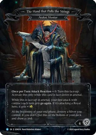 Image of The Hand that Pulls the Strings (GEM218) - GEM Pack 6 Cold Foil