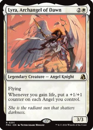 Image of Lyra, Archangel of Dawn (PPFRA-201) - Promo Pack: Reality Fracture Foil