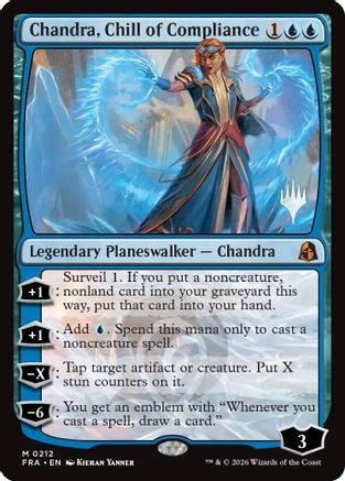 Image of Chandra, Chill of Compliance (PPFRA-212) - Promo Pack: Reality Fracture Foil