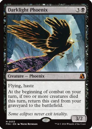 Image of Darklight Phoenix (PPFRA-053) - Promo Pack: Reality Fracture Foil