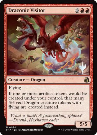 Image of Draconic Visitor (PPFRA-080) - Promo Pack: Reality Fracture Foil