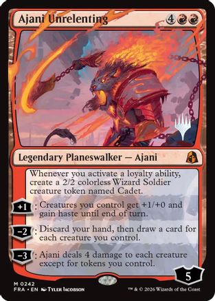 Image of Ajani Unrelenting (PPFRA-242) - Promo Pack: Reality Fracture Foil