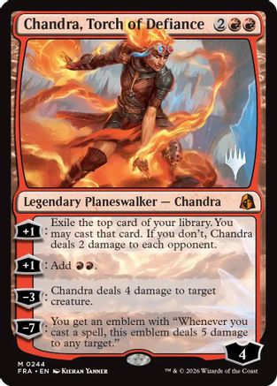 Image of Chandra, Torch of Defiance (PPFRA-244) - Promo Pack: Reality Fracture Foil