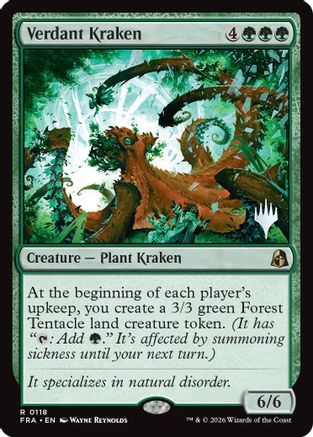 Image of Verdant Kraken (PPFRA-118) - Promo Pack: Reality Fracture Foil