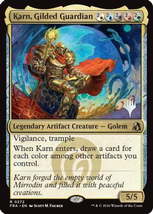 Image of Karn, Gilded Guardian (PPFRA-272) - Promo Pack: Reality Fracture