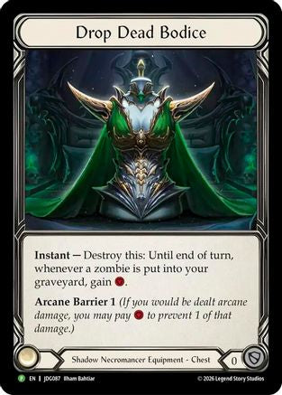 Image of Drop Dead Bodice - JDG087 (JDG087) - Flesh and Blood: Promo Cards Cold Foil