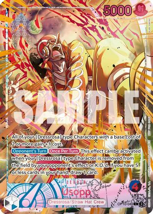 Image of Usopp (Flame-Flame Fruit Coliseum) (OP10-042) - One Piece Promotion Cards Foil