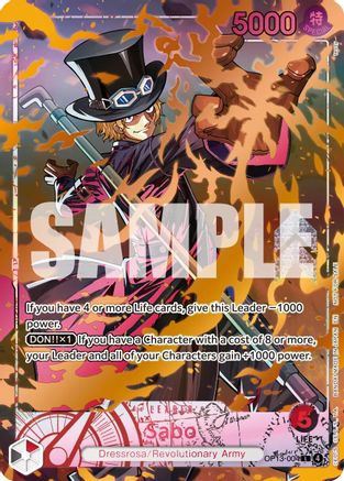 Image of Sabo (Flame-Flame Fruit Coliseum) (OP13-004) - One Piece Promotion Cards Foil