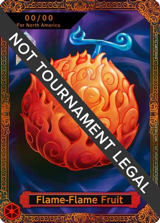 Image of Flame-Flame Fruit Trophy Card (Flame-Flame Fruit Coliseum) - One Piece Promotion Cards Foil