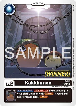 Image of Kakkinmon (Official Store Tournament 2026 Vol. 4 Winner) (P-245) - Digimon Promotion Cards Foil