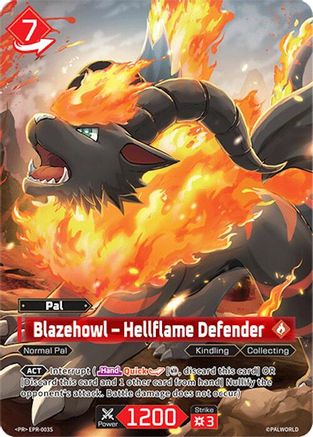 Image of Blazehowl - Hellflame Defender - EPR-003S (EPR-003S) - Palworld Promo Cards Foil