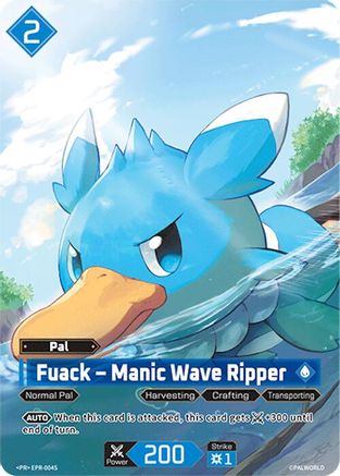 Image of Fuack - Manic Wave Ripper - EPR-004S (EPR-004S) - Palworld Promo Cards Foil