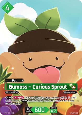 Image of Gumoss - Curious Sprout - EPR-006S (EPR-006S) - Palworld Promo Cards Foil
