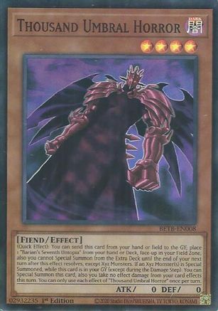 Image of Thousand Umbral Horror (BETB-EN008) - Beyond the Brave 1st Edition
