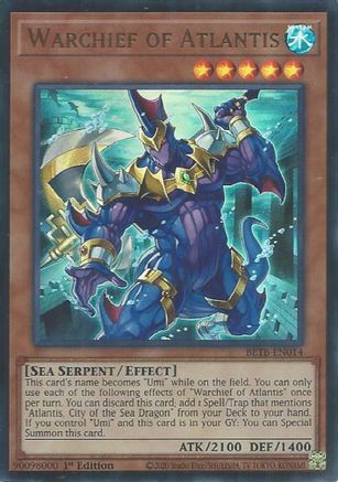 Image of Warchief of Atlantis (BETB-EN014) - Beyond the Brave 1st Edition