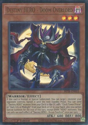 Image of Destiny HERO - Doom Overlord (BETB-EN022) - Beyond the Brave 1st Edition