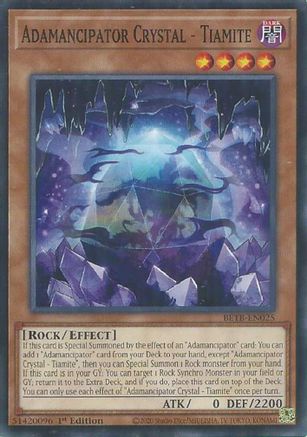 Image of Adamancipator Crystal - Tiamite (BETB-EN025) - Beyond the Brave 1st Edition