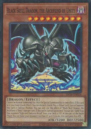 Image of Black Skull Dragon, the Archfiend of Unity (BETB-EN026) - Beyond the Brave 1st Edition
