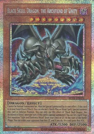 Image of Black Skull Dragon, the Archfiend of Unity (Starlight Rare) (BETB-EN026) - Beyond the Brave 1st Edition
