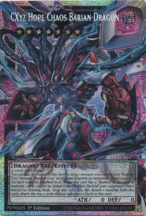 Image of CXyz Hope Chaos Barian Dragon (Starlight Rare) (Extended Art) (BETB-EN044) - Beyond the Brave 1st Edition
