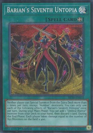 Image of Barian's Seventh Untopia (BETB-EN055) - Beyond the Brave 1st Edition