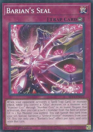 Image of Barian's Seal (BETB-EN072) - Beyond the Brave 1st Edition