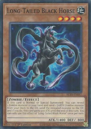 Image of Long-Tailed Black Horse (BETB-EN097) - Beyond the Brave 1st Edition