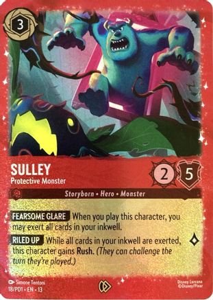 Image of Sulley - Protective Monster (18) - Disney Lorcana Promo Cards Holofoil