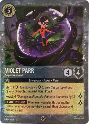 Image of Violet Parr - Super Resilient (19) - Disney Lorcana Promo Cards Holofoil