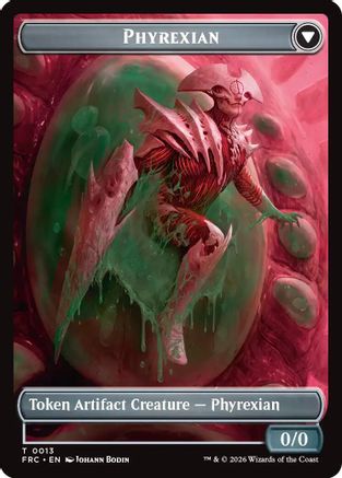 Image of Phyrexian // Incubator Double-Sided Token (FRC-13 // 13) - Commander: Reality Fracture