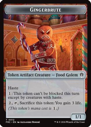 Image of Gingerbrute // Myr Double-Sided Token (FRC-12 // 15) - Commander: Reality Fracture