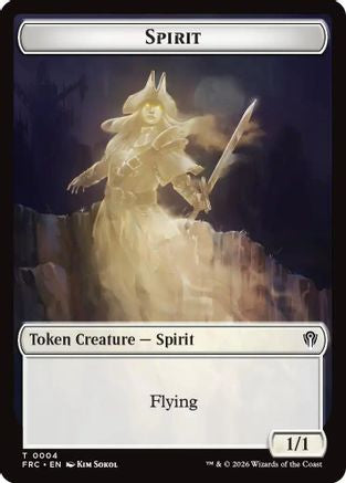Image of Spirit // Jace Double-Sided Token (FRC-4 // 5) - Commander: Reality Fracture