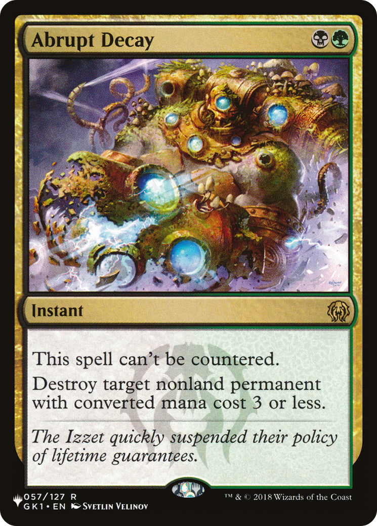 Image of Abrupt Decay [The List]