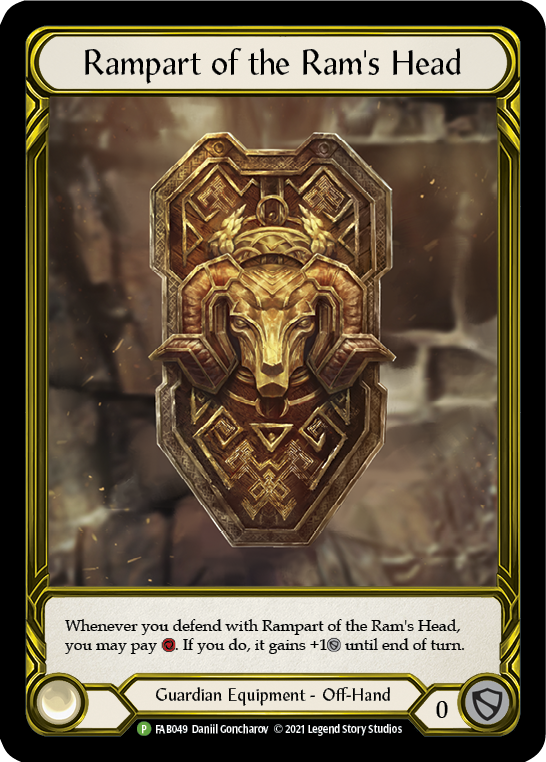 Image of Rampart of the Ram's Head (Golden) [FAB049] (Promo)  Cold Foil