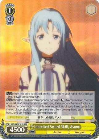 Image of Inherited Sword Skill, Asuna (SAO/S47-E101R RRR) [Sword Art Online Re: Edit]
