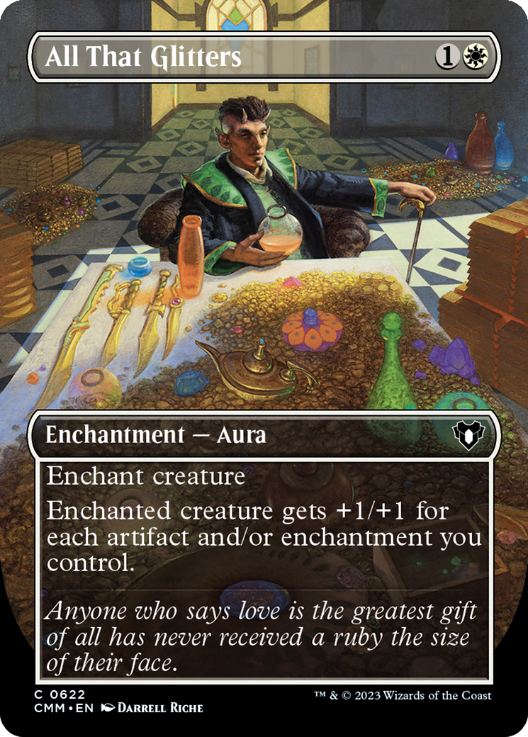 Image of All That Glitters (Borderless Alternate Art) [Commander Masters]