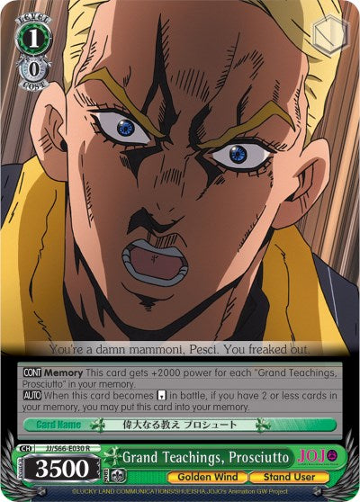 Image of Grand Teachings, Prosciutto (JJ/S66-E030 R) [JoJo's Bizarre Adventure: Golden Wind]
