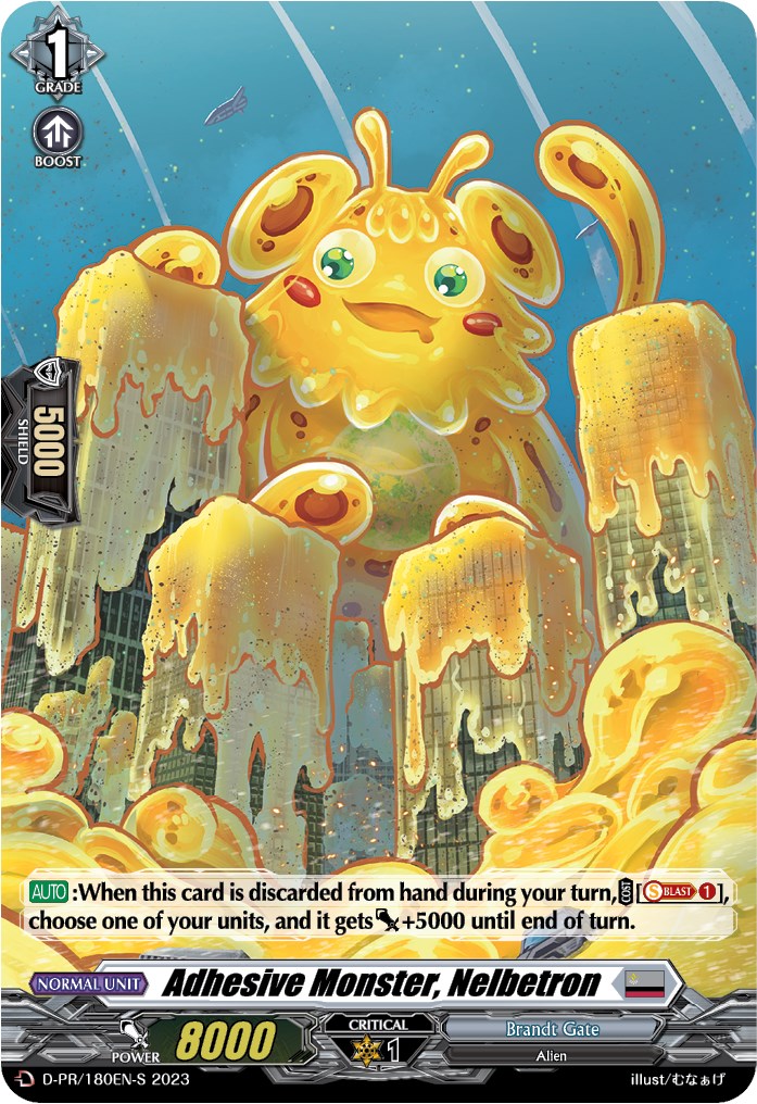 Image of Adhesive Monster, Nelbetron (Foil) (D-PR/180EN-S) [D Promo Cards]