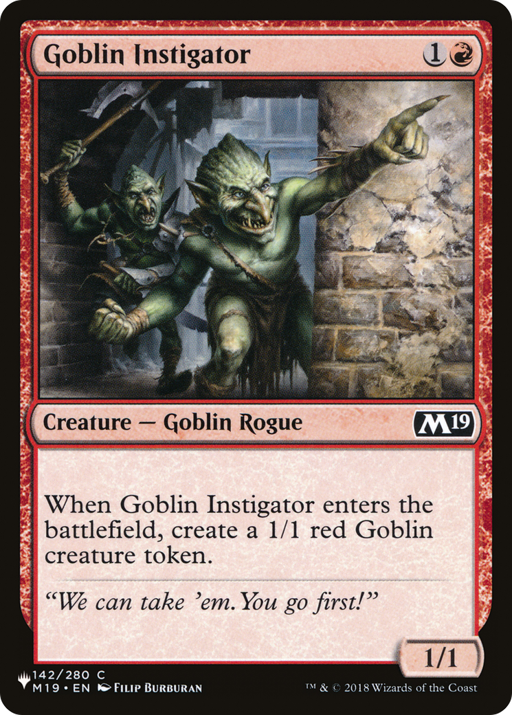 Image of Goblin Instigator [The List]