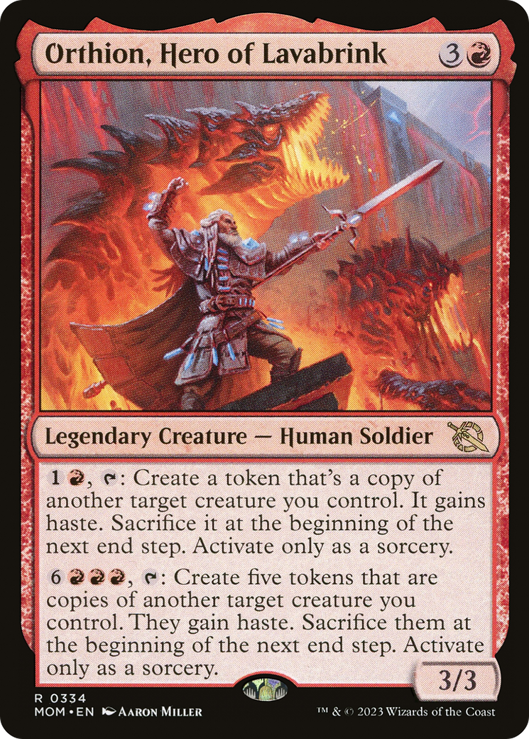 Image of Orthion, Hero of Lavabrink [March of the Machine]