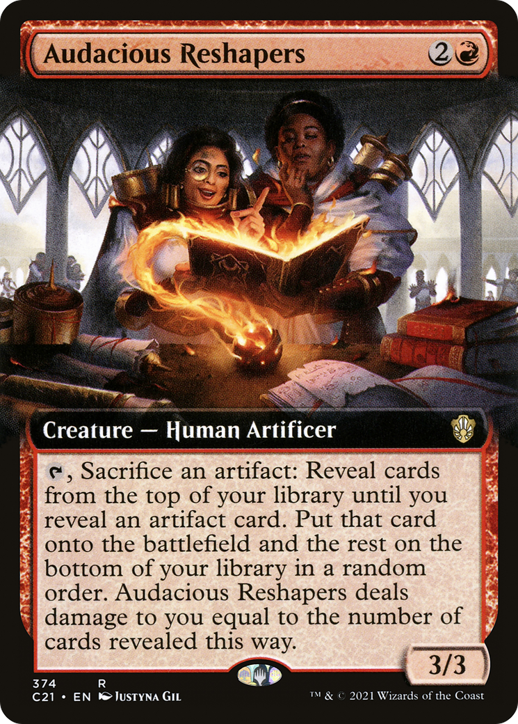 Image of Audacious Reshapers (Extended Art) [Commander 2021]