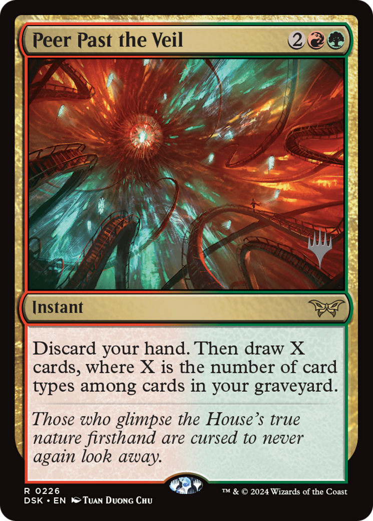 Image of Peer Past the Veil (Promo Pack) [Duskmourn: House of Horror Promos]