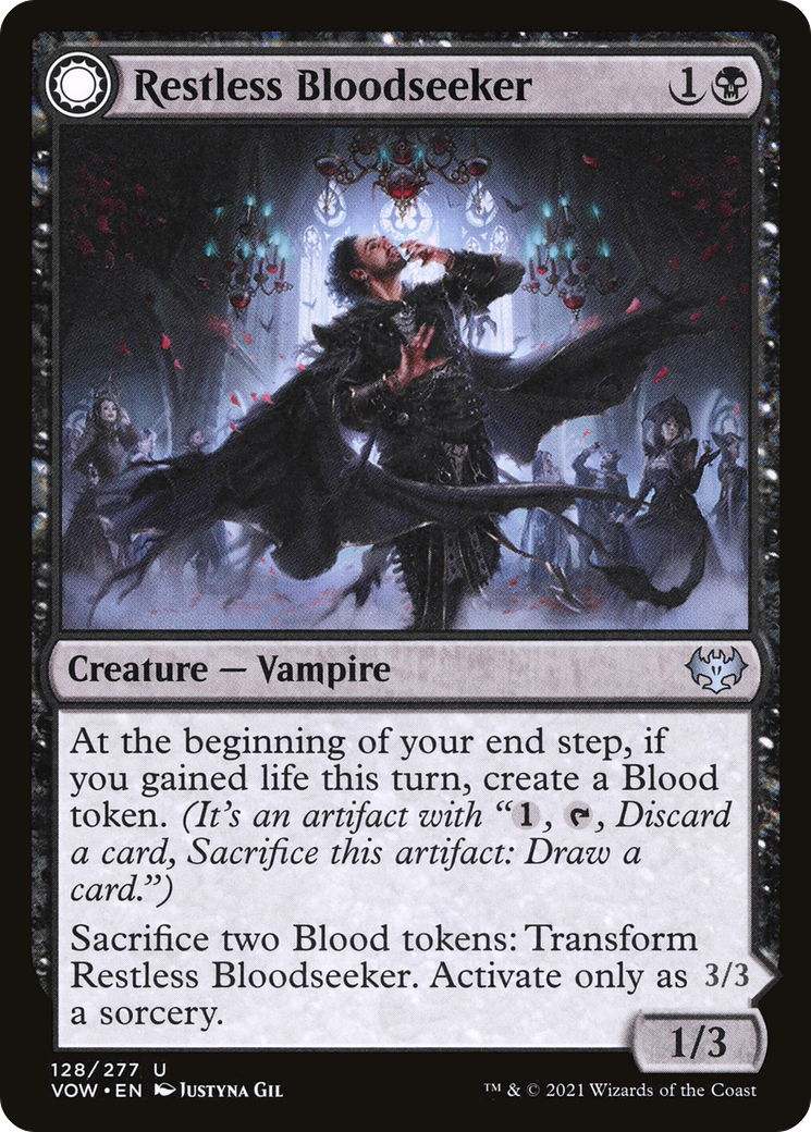 Image of Restless Bloodseeker // Bloodsoaked Reveler [Innistrad: Crimson Vow]