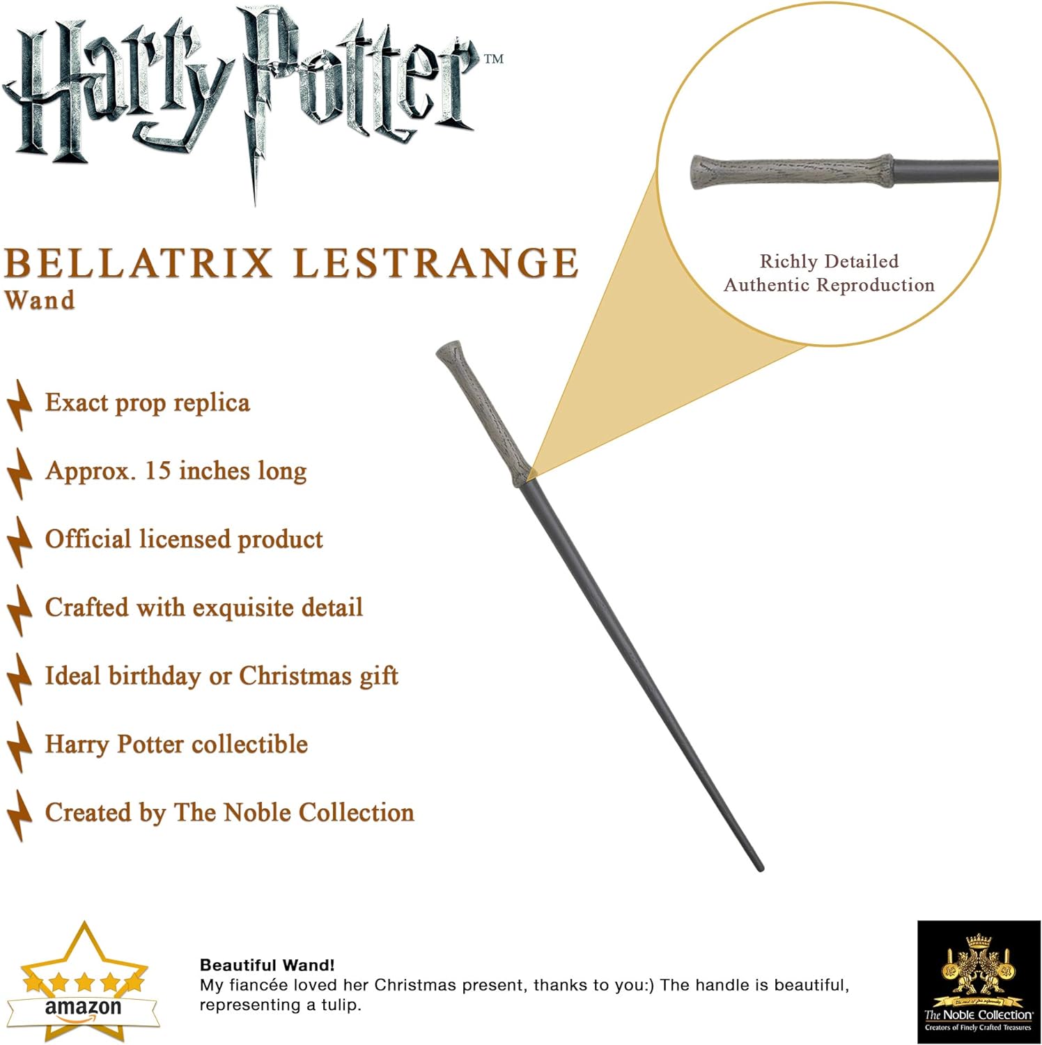 Image of Bellatrix Lestrange's Wand (The Noble Collection)