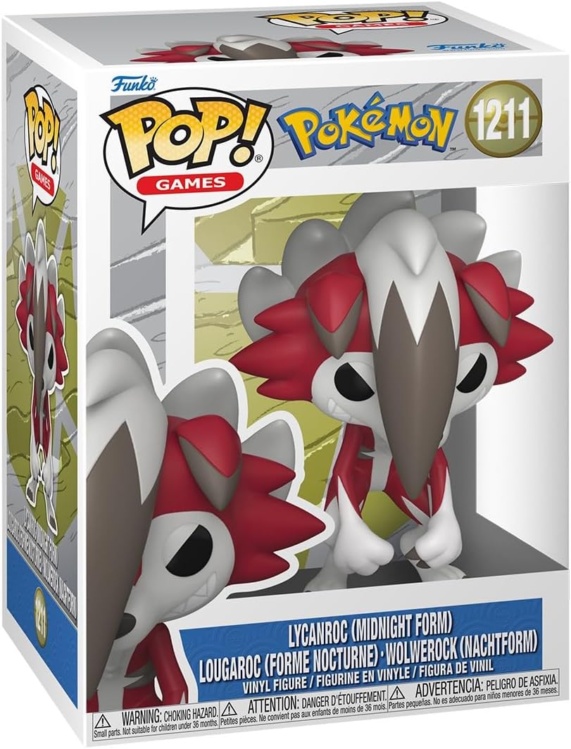 Image of Pop! Pokemon: Lycanroc (MIDNIGHT FORM) #1211