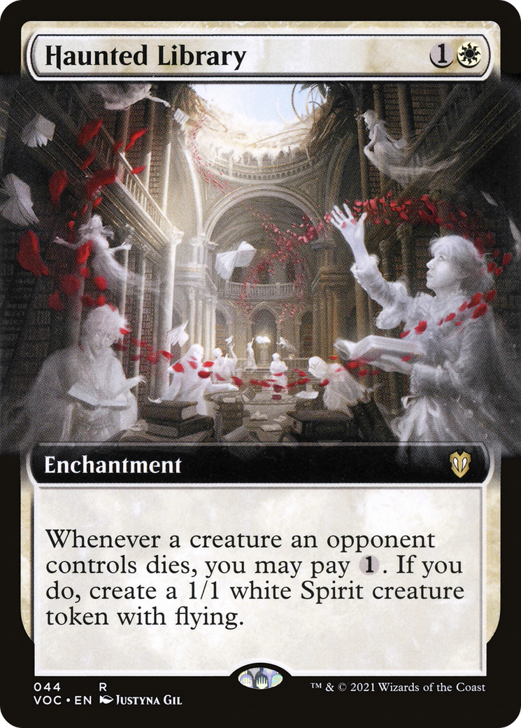 Image of Haunted Library (Extended Art) [Innistrad: Crimson Vow Commander]