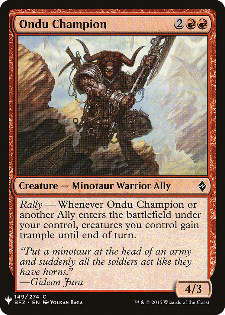Image of Ondu Champion [Mystery Booster]