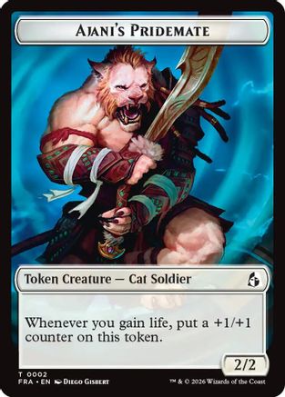 Image of Ajani's Pridemate // Mowu Double-Sided Token (FRA-2 // 10) - Reality Fracture