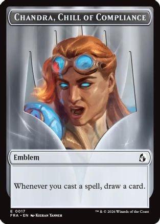 Image of Chandra, Chill of Compliance // Chandra, Torch of Defiance Double-Sided Token (FRA-17 // 18) - Reality Fracture